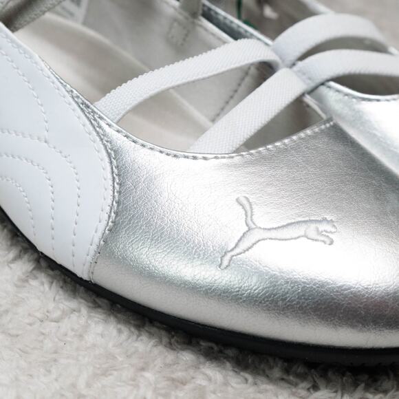 Puma Speedcat Ballet Silver White Sneakerina Womens Size 9.5 401581-01 NWB - Picture 15 of 16